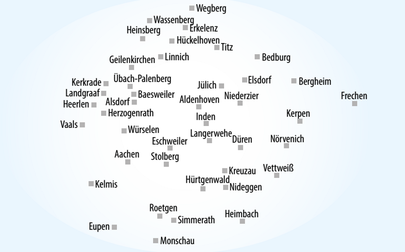Karte des Haustürabholungs-Gebiets